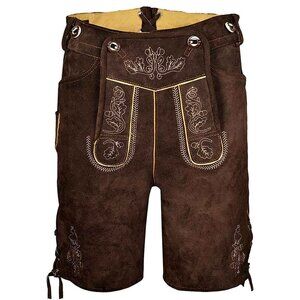 Men Lederhosen Vintage Authentic Lederhosen Genuine Suede Octoberfest Costumes